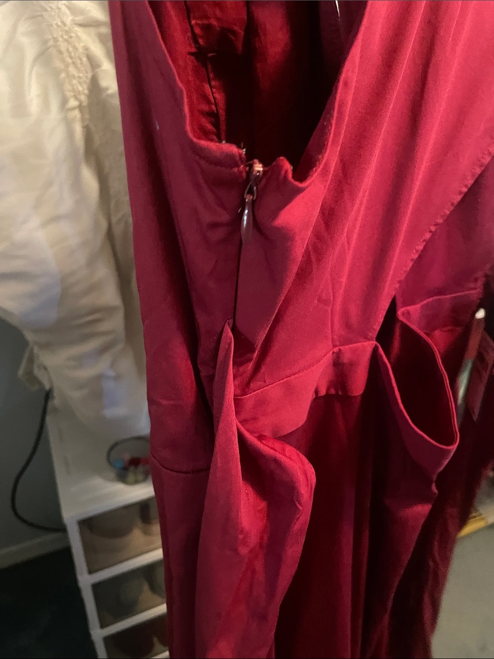 RACHEL Rachel Roy Red V-Neck Sleeveless Midi Dress - Picture 9 of 9